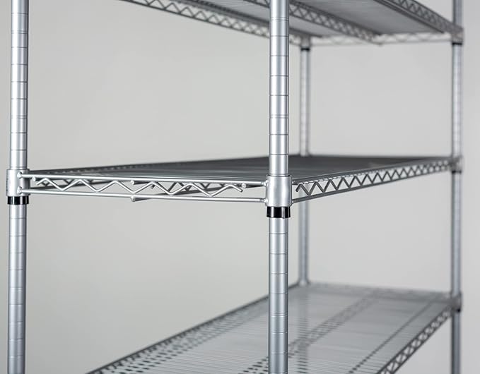 Omega 18" Deep x 48" Wide x 54" High 3 Tier Gray Starter Shelving Unit - Image 4