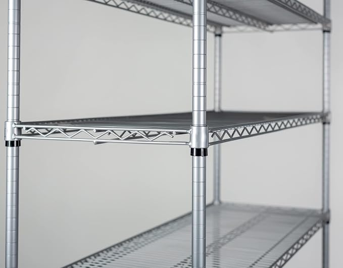 Omega 18" Deep x 48" Wide x 96" High 3 Tier Gray Starter Shelving Unit - Image 3