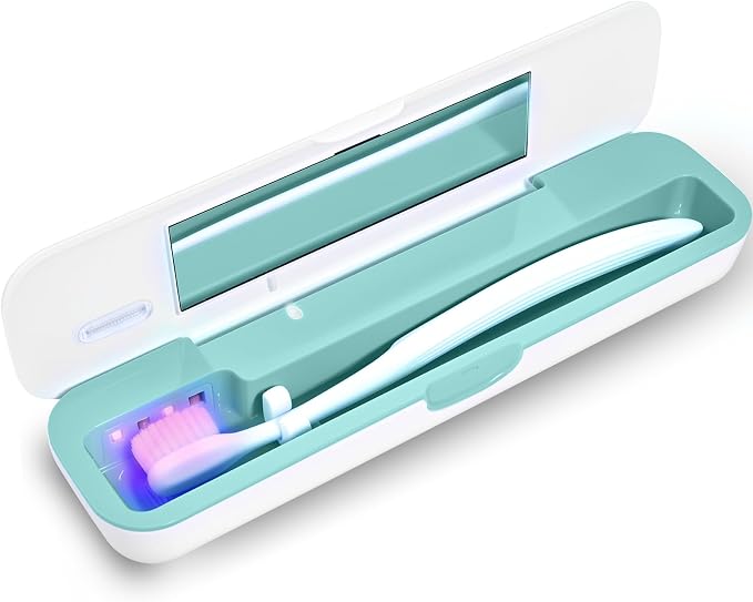 UV Toothbrush Sanitizer and Holder, Portable Travel Case and Cover, Toothbrush by Unknown