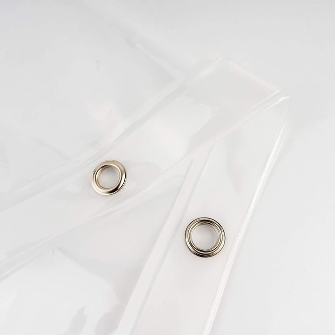 Clawfoot Tub Shower Curtain Liner 180x70 Inch Clear Warp Around Extra Wide 36 - Image 4