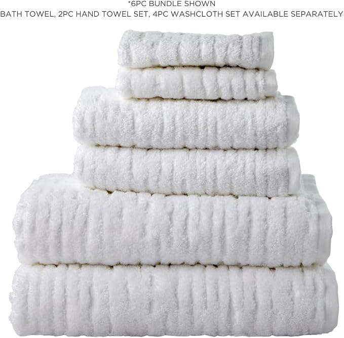 SKL Home CloudSoft Cotton Luxury 4-Piece Washcloth Set - Image 8