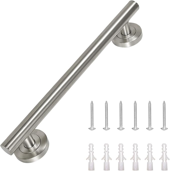 Lava Odoro Shower Grab Bar, Modern Stainless Steel Handicap Grab Bar - Image 3