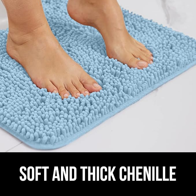 GORILLA GRIP Bathroom Rug Sets, Soft Chenille 2 Piece Area Rugs Set, Toilet - Image 4