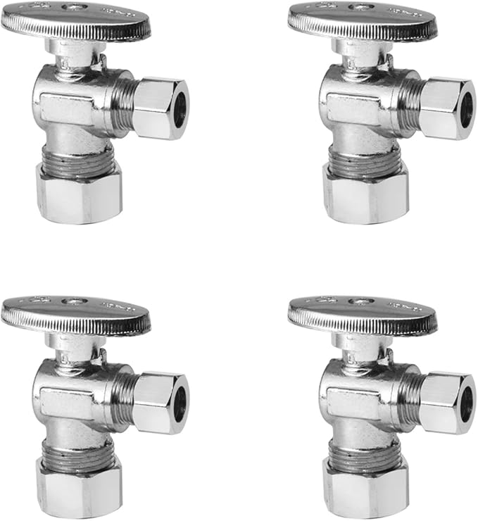 EFIELD Angle Stop Valve 1/2" Nominal Compression x 3/8" OD by EFIELDPEXTUBING