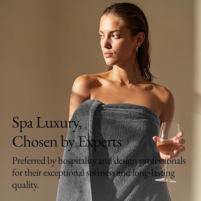 Italic Serene Ultraplush Cotton Towel Set, 2 Bath Towels + 2 Hand Towels - Image 5