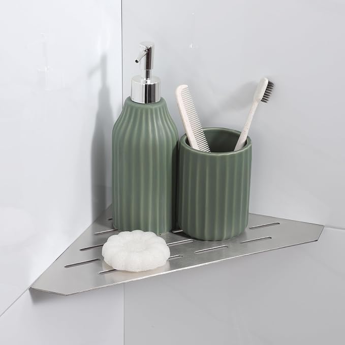 Recessed Corner Shower Shelf, Heavy Duty Shower Shelf, Grout in Bathroom Shelves by XiarnotogiHome