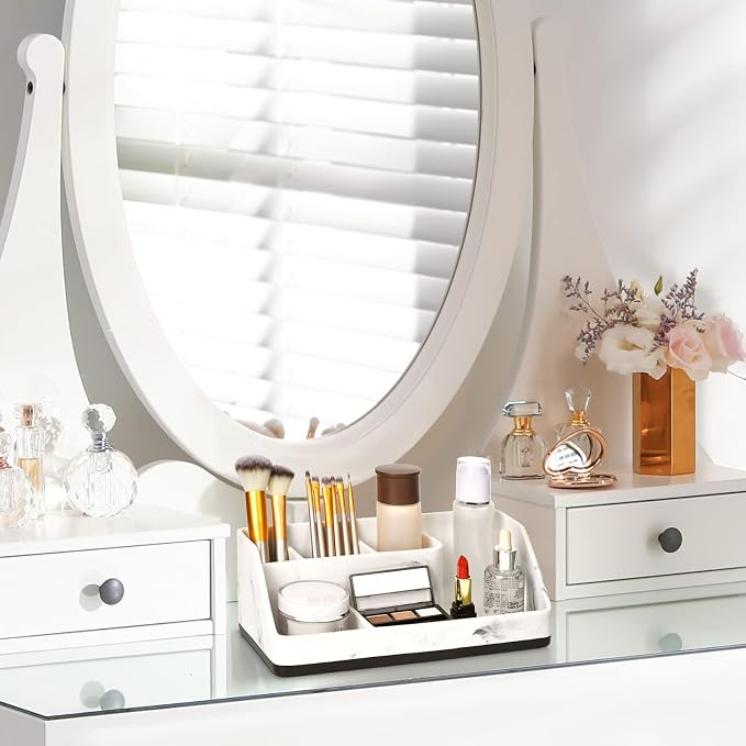 VITVITI Toothbrush Holder for Bathroom, Resin Bathroom Organizer Countertop Sink - Image 8