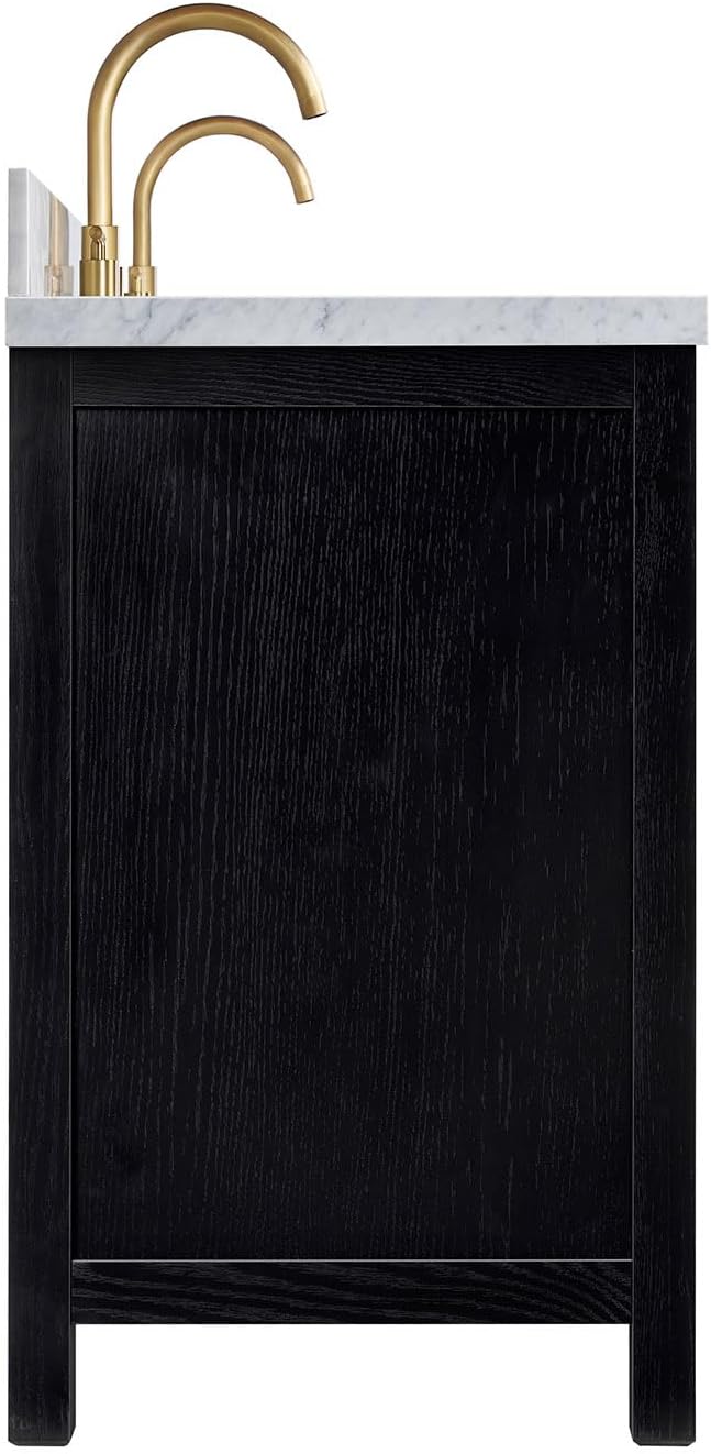 ARIEL Cambridge 61 Inch Double Rectangular Sink Bathroom Vanity - Image 5