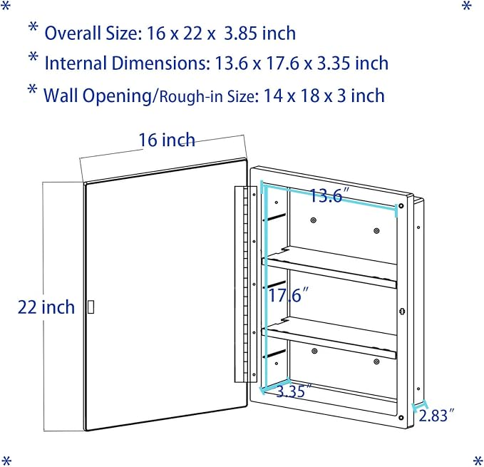 Plastic Bathroom Medicine Cabinet - Image 3