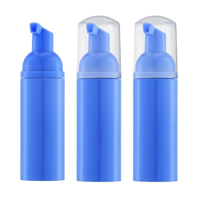 Tekson 3 PCS Soap Foam Bottle, Empty Travel Foaming Lash Shampoo by Tekson