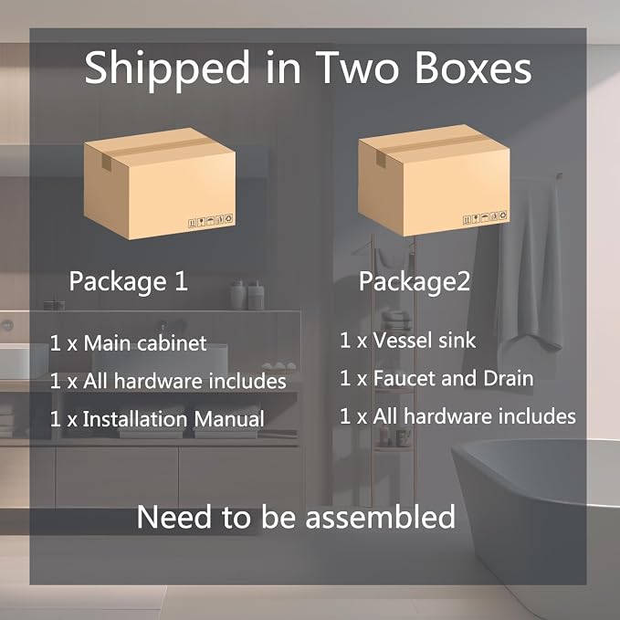 30-Inch Black Bathroom Vanity - Image 7