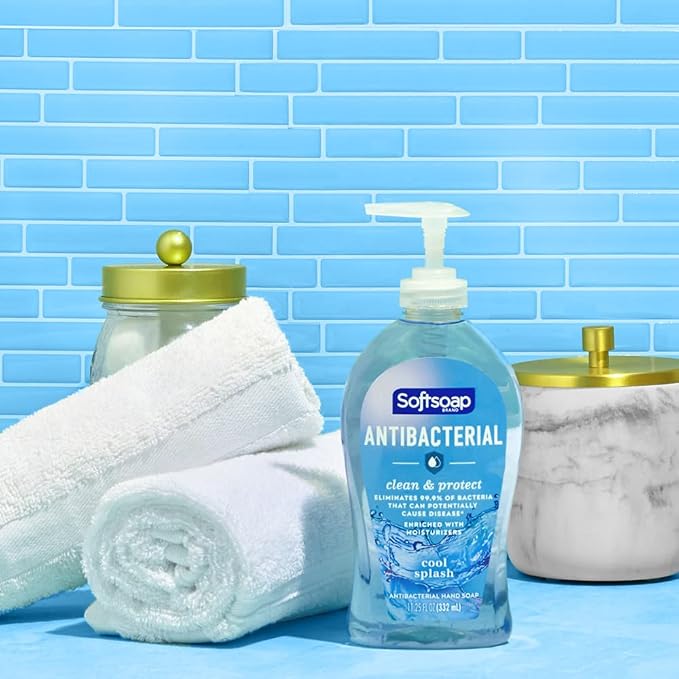 Softsoap Clean & Protect Antibacterial Liquid Hand Soap, Cool Splash Hand Soap - Image 14