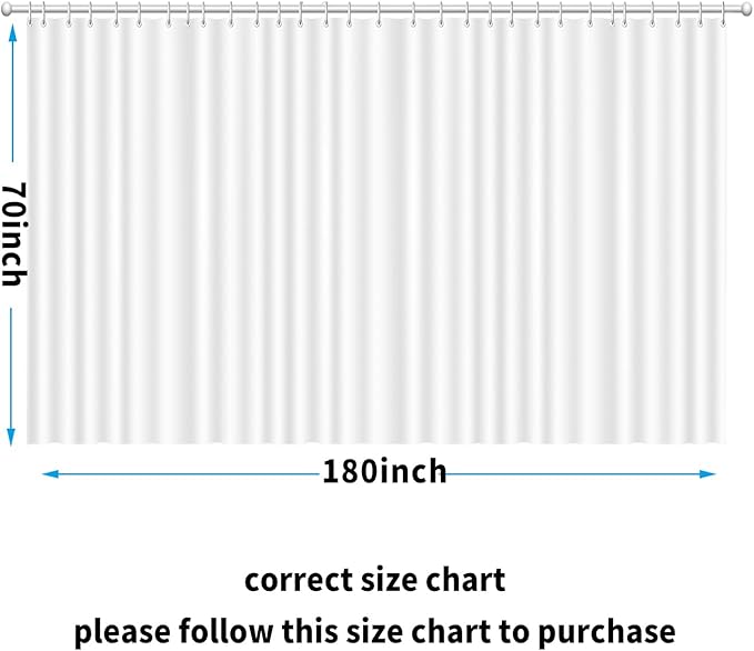 Clawfoot Tub Shower Curtain Floral Damask Liner All Around Extra Wide 180x70 - Image 7