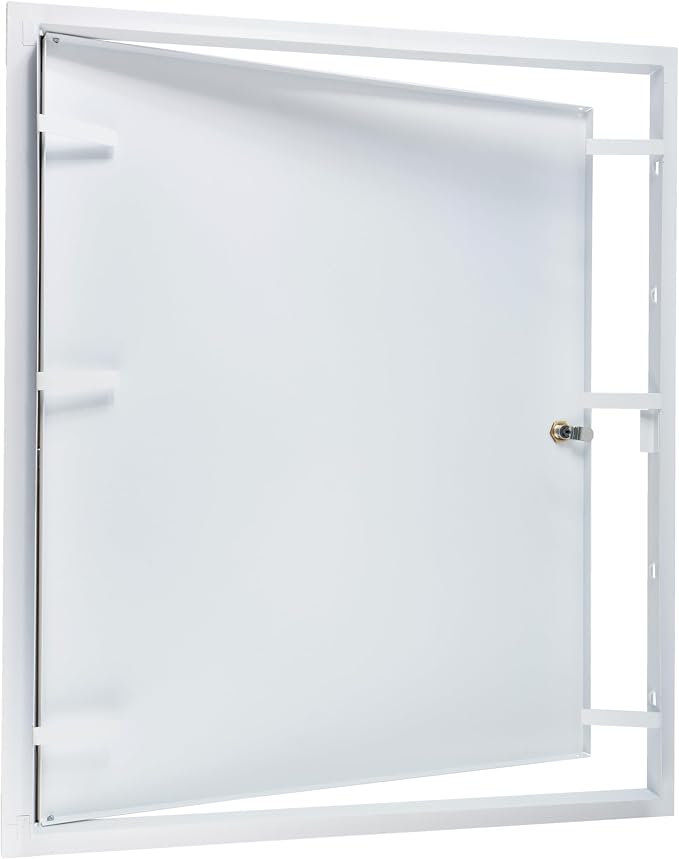 20" x 24" Lockable White Metal Access Panel. Service Shaft Door Panel - Image 3