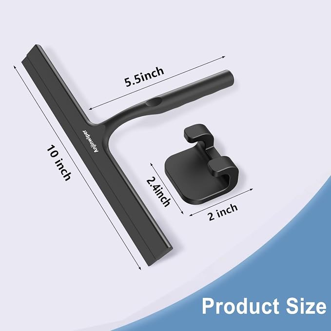 Household Squeegee for Shower Glass Doors, Silicone Shower Squeegee - Image 2