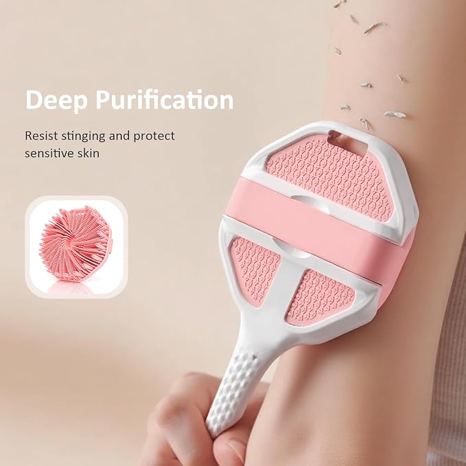 3PCS Extender Handle Set, 17in Lengthen Detachable Long Handle Back Brush*1 - Image 6