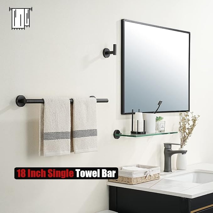 JQK Oil Rubbed Bronze Towel Bar, 20.5 Inch 304 Stainless Steel Thicken 0.8mm - Image 5