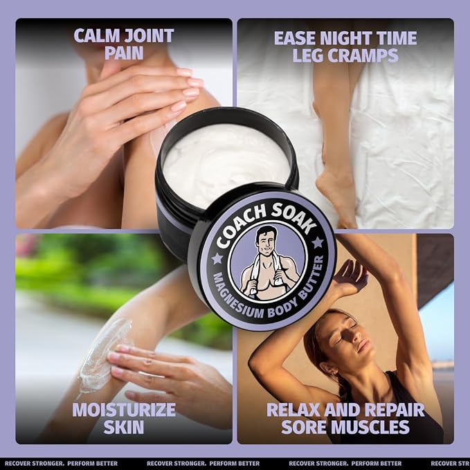Coach Soak Nighttime Magnesium Body Butter, Thick Cream - Image 2