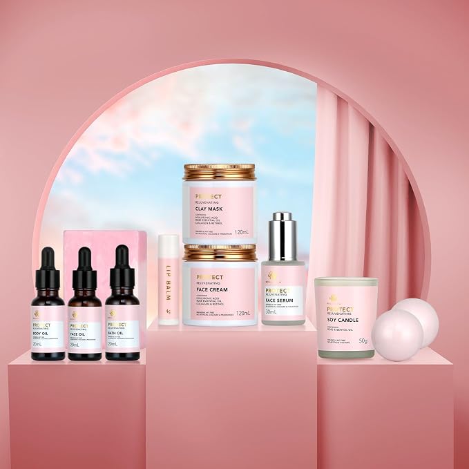 Christmas Gifts for Women, Spa Gifts 28pcs Rose Facial Skin Care Set for Women - Image 8