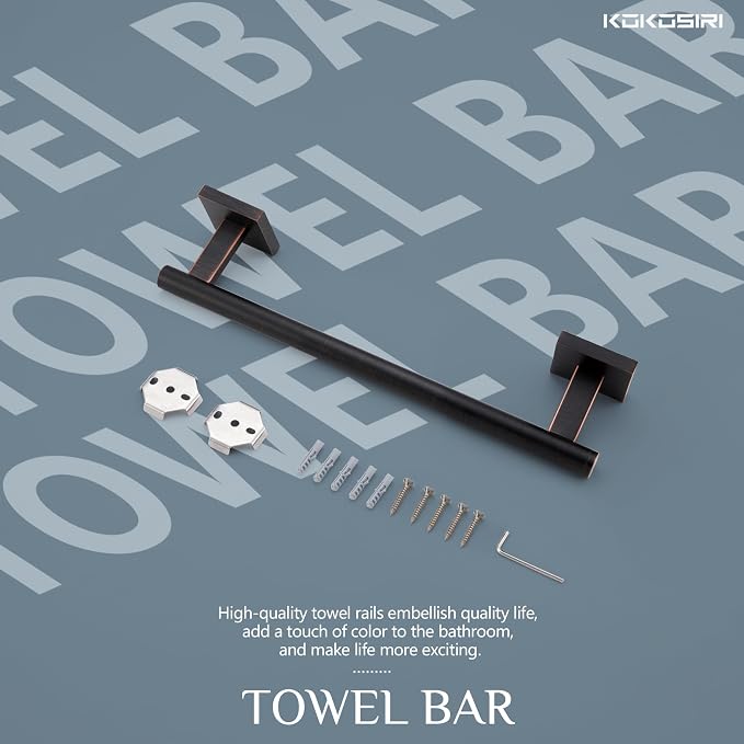KOKOSIRI Hand Towel Bar Bathroom Towel Holder - Image 7