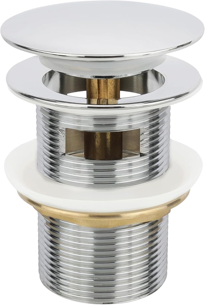 Chrome Freestanding Bathtub Drain Stopper, Compatible by Leirsdam