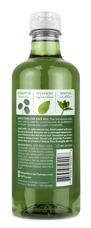 Village Naturals Therapy Muscle Foaming Bath Oil and Body Wash 16 oz. 2 pack - Image 2