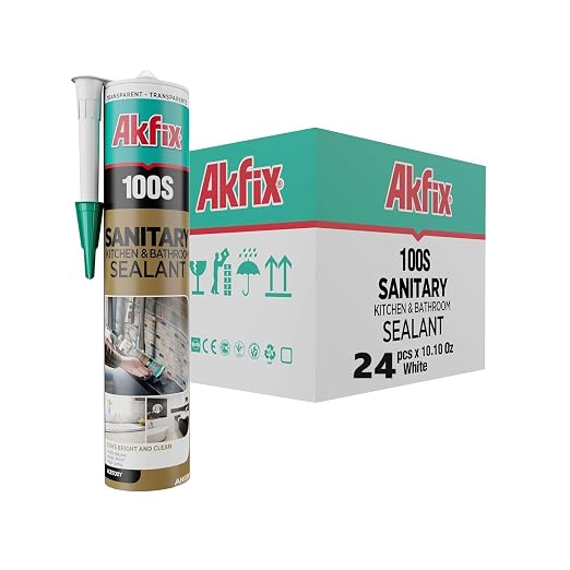 Akfix 100S RTV 100% White Silicone Caulk by Akfix