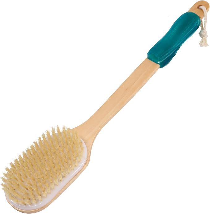OWIIZI Back Scrubber for Shower Large Surface Body Scrub Brush Stiff Boar by OWIIZI