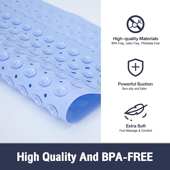 Square Shower Bathtub Mat Non Slip - Image 2