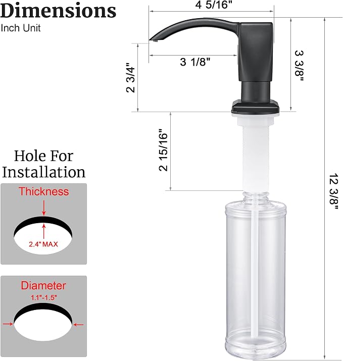 Ultimate Unicorn Kitchen Sink Soap Dispenser, Built in Soap Dispenser - Image 2
