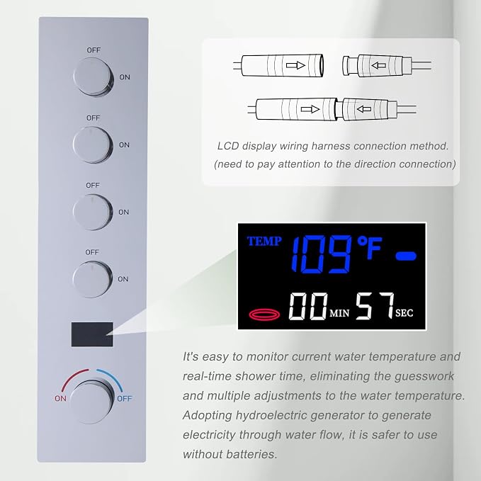 Polished Chrome Digital Display Shower System - Image 3