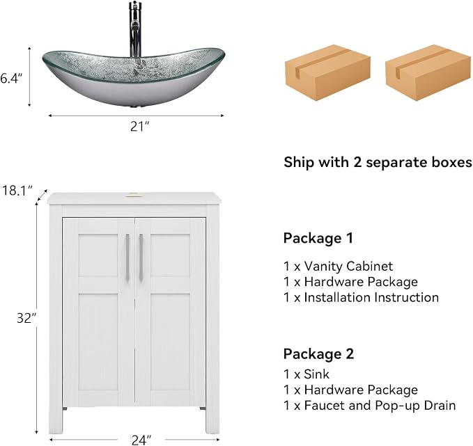 YOURLITE 24" Bathroom Vanity - Image 3