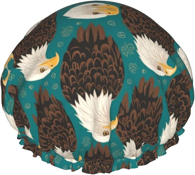 Double Waterproof Layers Shower Cap by Unknown