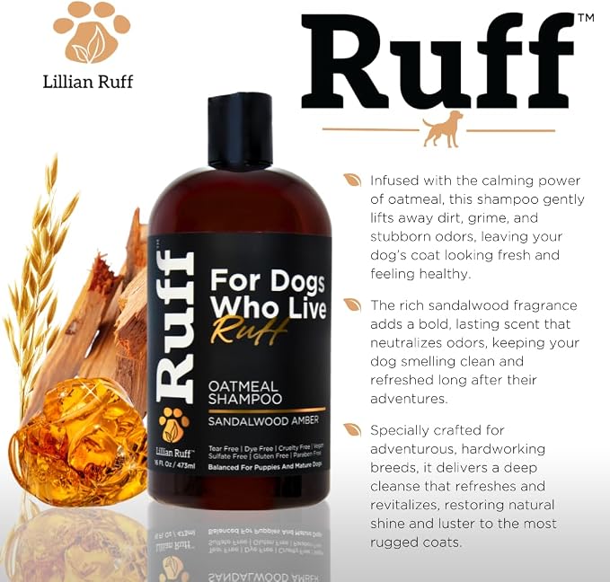 Ruff by Lillian Ruff Oatmeal Dog Shampoo & Conditioner - Image 4