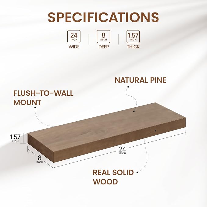 Heimlove 24 inch Floating Shelves - Image 3