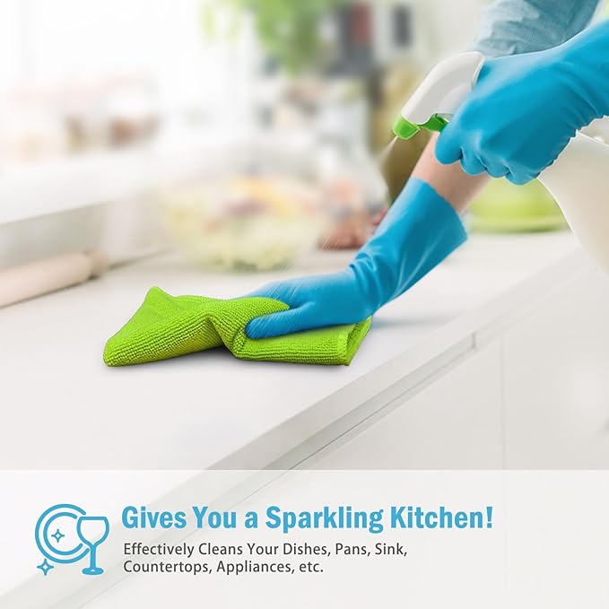 AIDEA Microfiber Cleaning Cloth-100PK, Soft Microfiber Towels - Image 5