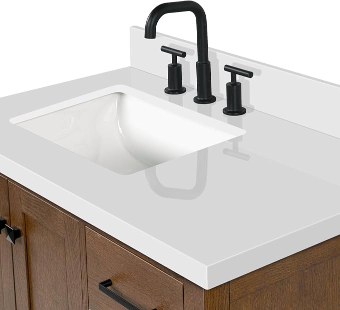 ARIEL Cambridge 37 Inch Single Rectangular Sink Bathroom Vanity - Image 12