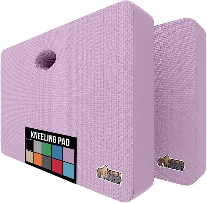 GORILLA GRIP Extra Thick Patent Pending Soft Foam Kneeling Pad, 2 PK, by GorillaGrip