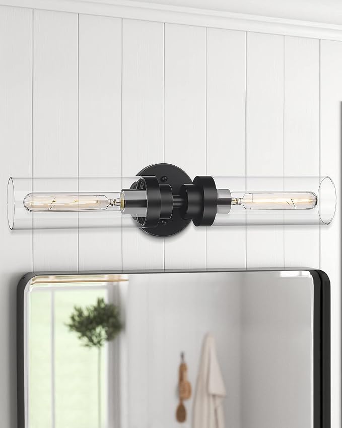 Emak 2 Light Black Vanity Lights - Image 7