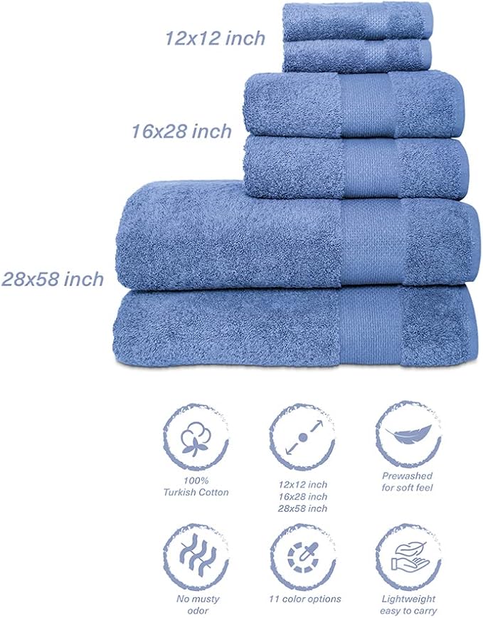 Hencely 6-Piece Bath Towel Set - Image 5