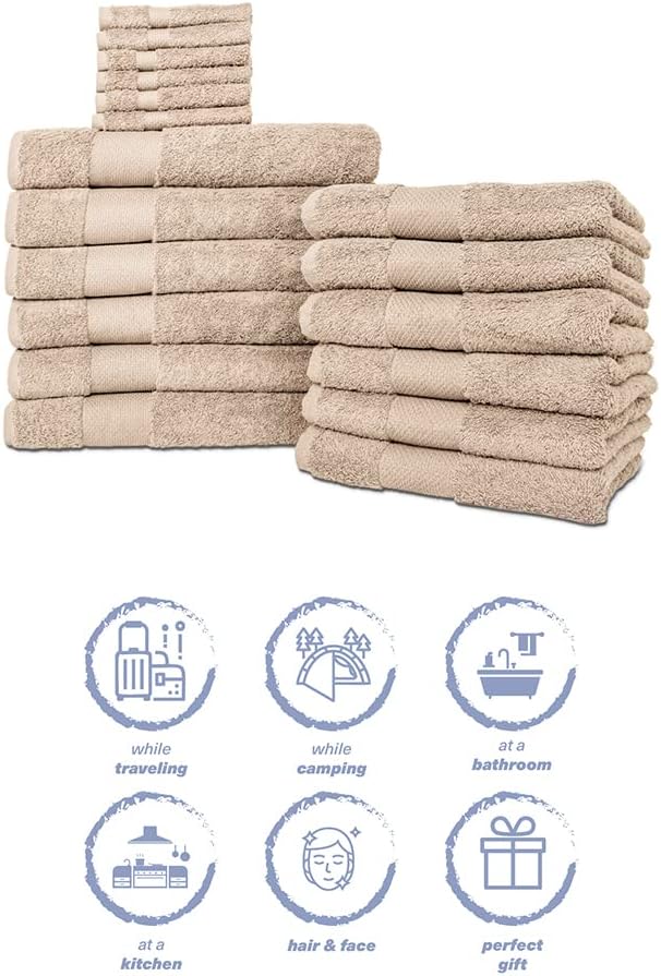 Hencely 18-Piece Bath Towel Set - Image 6