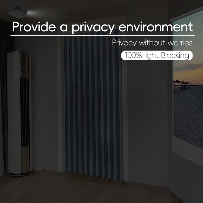 100% Blackout Fabric Folding Door Curtain - Image 4