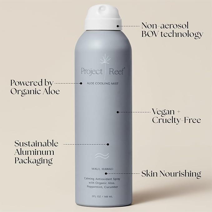 Project Reef Non-Aerosol Aloe Cooling Mist – Vegan, Ocean Friendly & Hydrating - Image 3