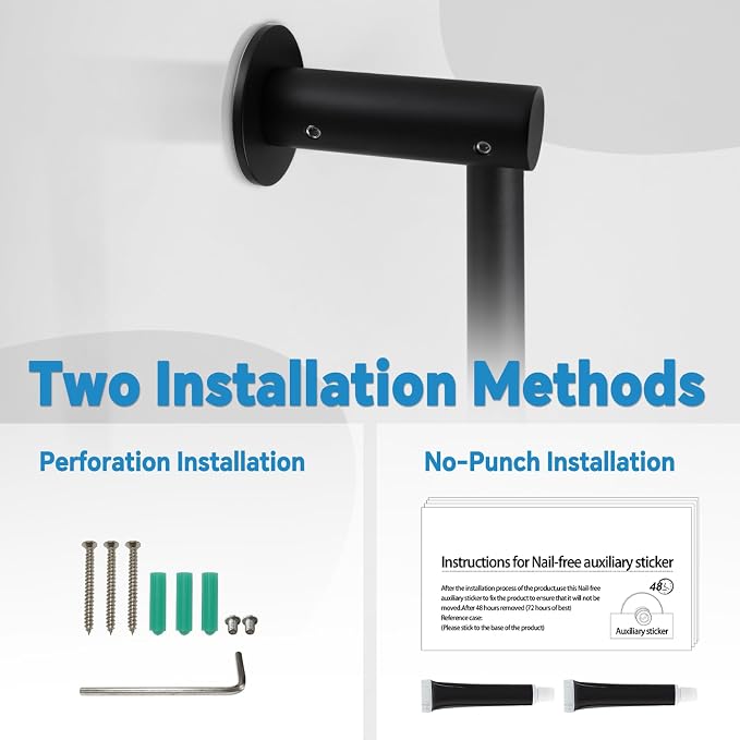 Shower Slide Bar Adjustable Handheld Shower Head Holder Wall Mount - Image 3