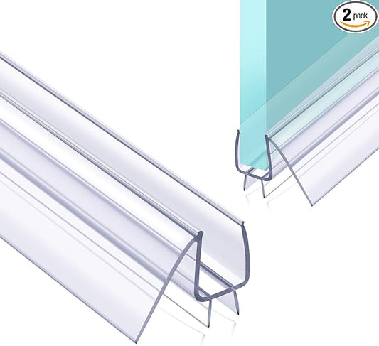 POZIA Shower Door Bottom Seal Frameless Glass Shower Door Seal Strip Clear by POZIA