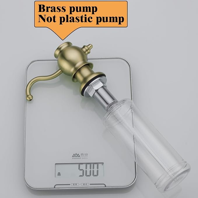 RANDOM Brushed Gold Soap Dispenser - Image 7