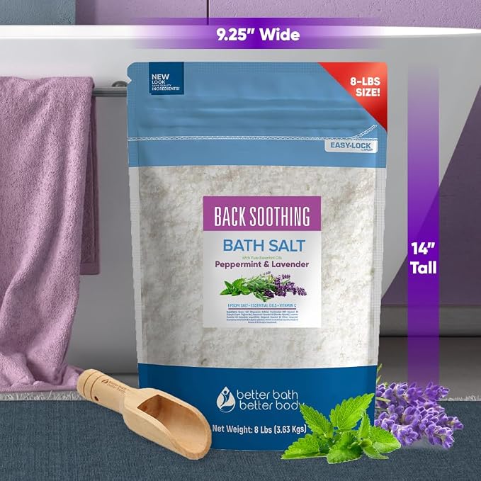 Back Soothing Bath Salt 128 Ounces USP Grade Epsom Salt - Image 5
