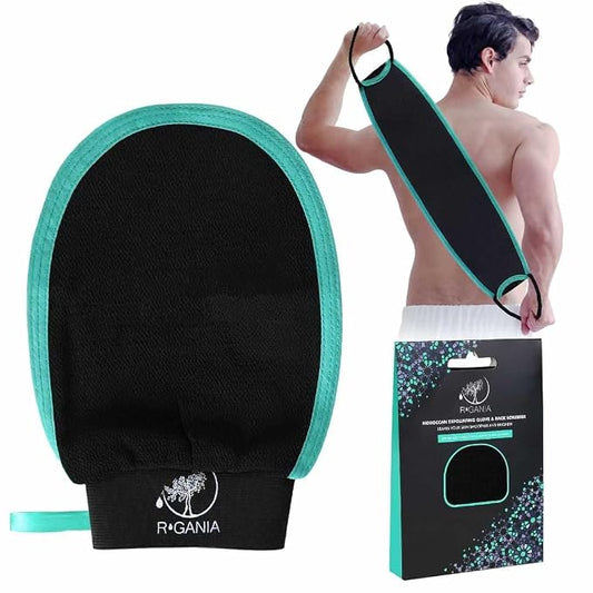 R'GANIA Deep Exfoliating Glove & Back Exfoliator – 100% Viscose. Korean by RGANIA