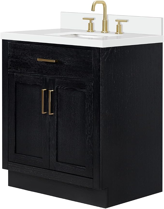 ARIEL Hepburn 31 Inch Single Rectangular Sink Bathroom Vanity - Image 4