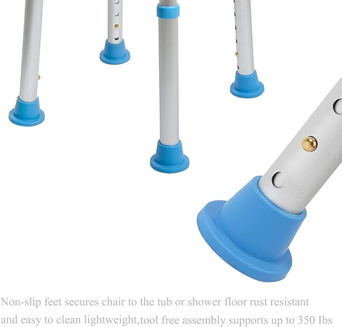 Replacement Feet for Shower Chair Bath Seat, Shower stools and Transfer Bench - Image 4